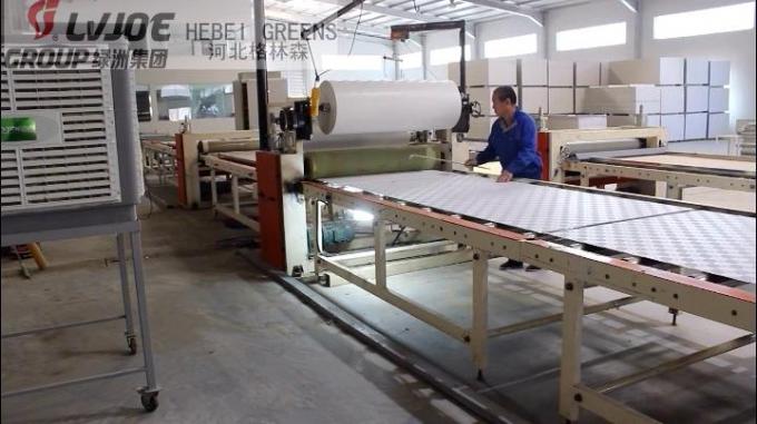 Gips-Decken-Fliese, die PVC- und Aluminium-Film-Ausrüstungs-Anlage lamelliert
