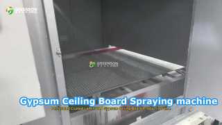 Spritzmaschine für Gipsdeckenplatten