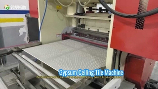 Ausrüstung für perforierte Gipsdeckenplatten