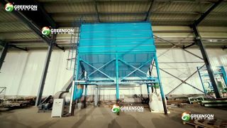 Maschine zur Herstellung von Akustikdecken aus Mineralfasern