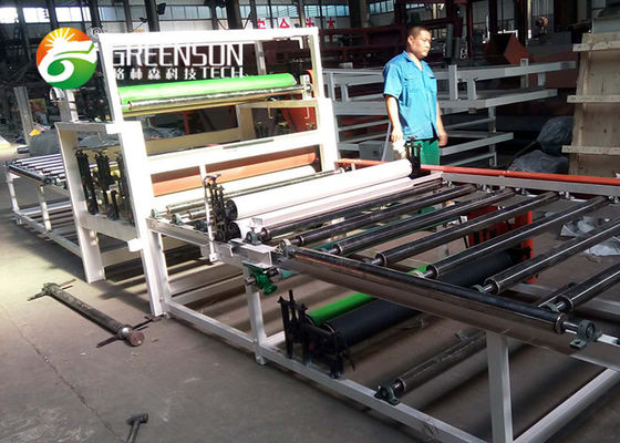 PVC-/Aluminiumfolie lamellierte Gips-Decken-Fliesen-Fertigungsstraße mit PLC-Kontrollsystem