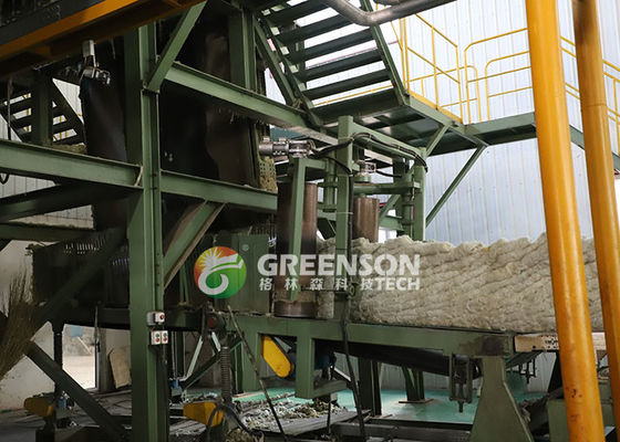 Hocheffiziente Produktionslinie für Mineralwollplatten mit Stromverbrauch von 100-150 kW und PLC-Steuerungssystem