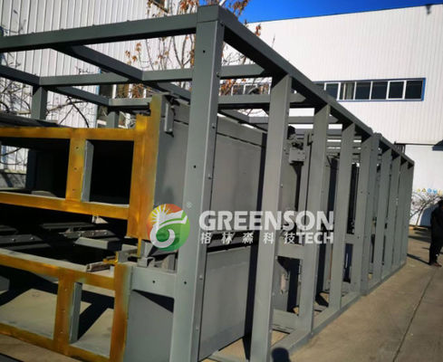 Kundenspezifische Steinwolle-Produktionslinie mit 1200 mm - 2400 mm Länge, SPS-Steuerung und 30.000 - 60.000 Tonnen Jahreskapazität