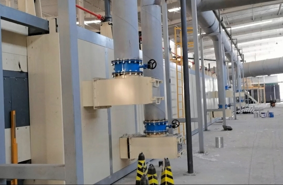 Maschinen und Apparate für die Herstellung von Platten aus Mineralwolle