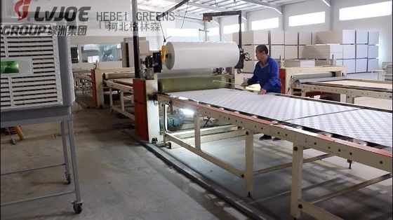 Hohe Kapazitäts-vollautomatische Laminierungs-Maschine weniger Arbeit für Gipskarton