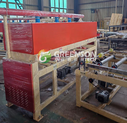 PLC-gesteuerte vollautomatische Laminationsmaschine für 2x2 PVC-Gipsdeckenfliesen mit einer Geschwindigkeit von 15 m/min