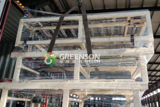 Ein guter Preis. Kosteneffiziente 2x2 Falldeckenfliesen-Gips-Deckenfliesen-Herstellmaschine mit 15m/min-Verstellgeschwindigkeit Online