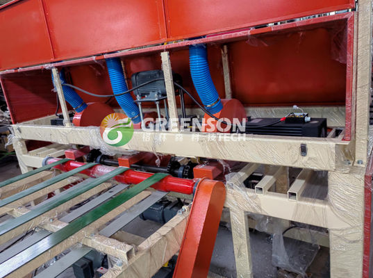 Vollautomatische Gipsplattenlaminiermaschine mit PLC-Steuerungssystem, maximale Laminierungsbreite 1300 mm und Geschwindigkeit 15 m/min