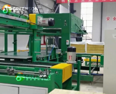 Ein guter Preis. Außenwanddekoration Hochdichte Mineralwolleplatten Produktionslinie 40-150 kg/m³ mit einer Kapazität von 10.000-60.000 Tonnen pro Jahr und einer Gesamtleistung von 200-300 kW Online