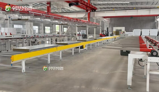 Ein guter Preis. Vollautomatische hohe Kapazität 3-15 m/min PU/PIR/EPS Sandwich Panel Produktionslinie für Isolationsplatten Online