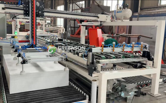 Ein guter Preis. Industrial Gypsum Board Saw Machine 3 Pieces/Minute Cutting Speed For 1200 Mm*2400 Mm Boards Dust Free Operation Online