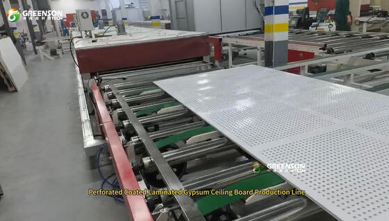 Hocheffiziente Produktionsanlage für Gipskarton-Spritzlackierung