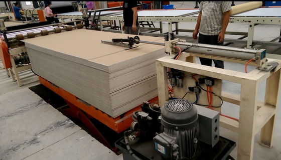 Stoß - schreiben Sie Fütterungsbrett PVC-Film-Gipskarton-Laminierungs-Maschine PLC-System